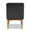 Baxton Studio Sanford Mid-Century Modern Dark Brown Faux Leather and Walnut Brown Finished Wood Dining Chair 184-11344-Zoro - alternate 5